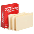 Modern Pendaflex File Folders, 250 Bulk Pack, resilient Manila Folders, Letter