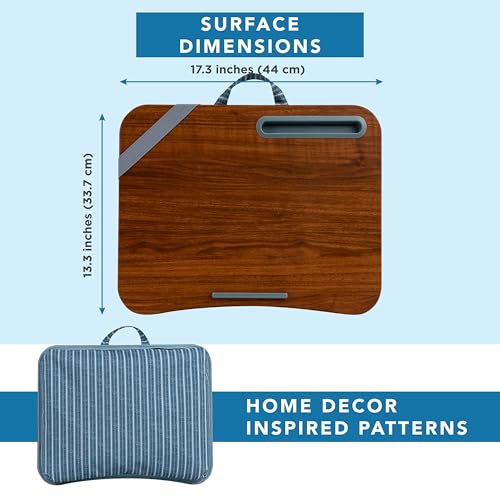 luxury LAPGEAR Designer Lap Desk with Phone Holder and Device Ledge