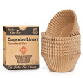Eco-Friendly Bake Choice Non-stick 200pcs Standard Cupcake Liners for Baking, Natural, Kit