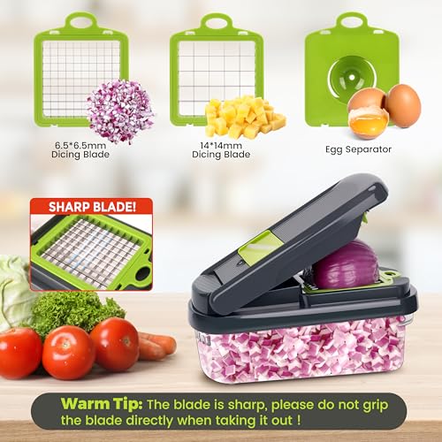 Minimalist Yusshn Vegetable Chopper,12-in-1 Multifunctional Food Chopper,Professional Onion Chopper Collection