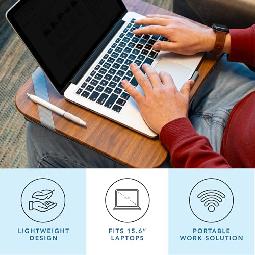 luxury LAPGEAR Designer Lap Desk with Phone Holder and Device Ledge