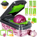 Minimalist Yusshn Vegetable Chopper,12-in-1 Multifunctional Food Chopper,Professional Onion Chopper Collection