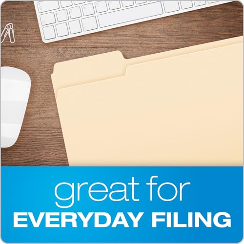 Modern Pendaflex File Folders, 250 Bulk Pack, resilient Manila Folders, Letter